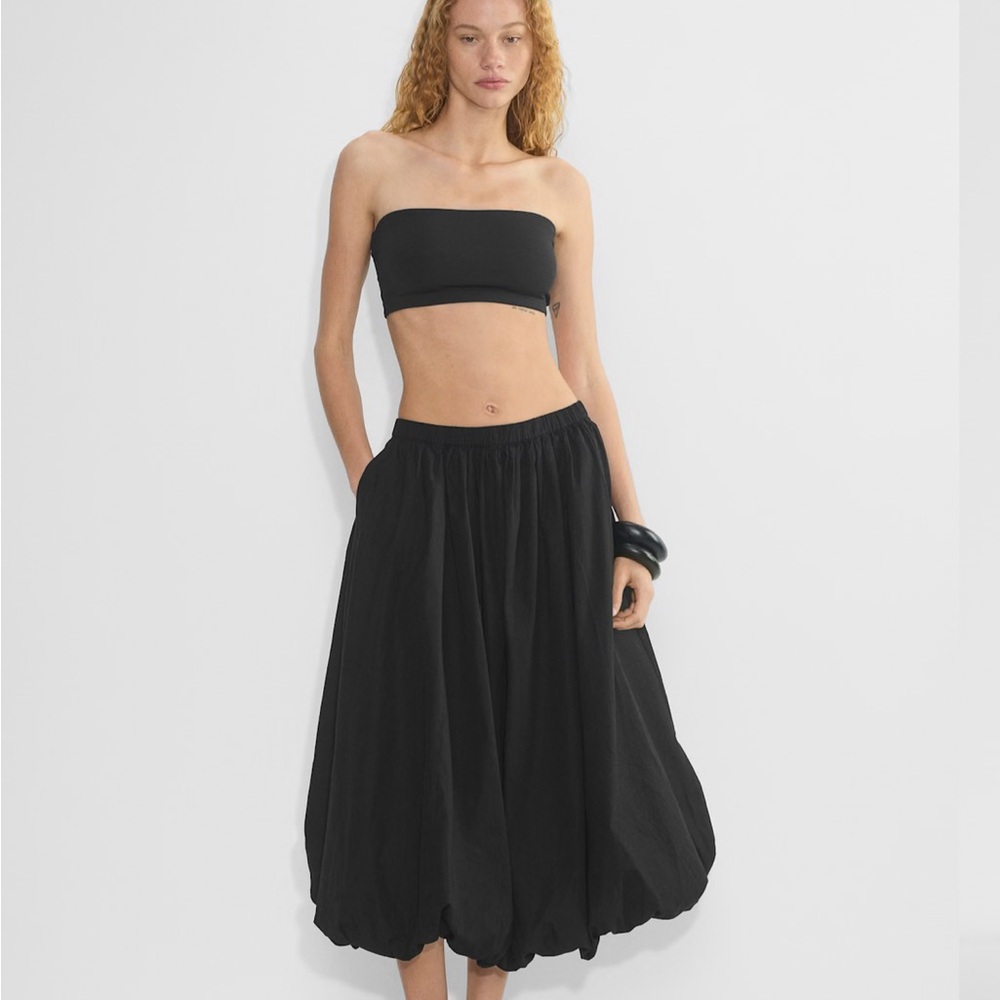 NWT Aritzia Poplin Bubble Midi Skirt